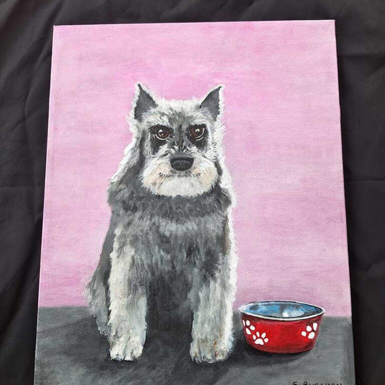 BAILEY Painting of dog named Bailey