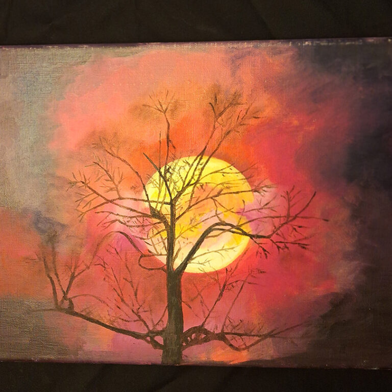 Tree-in-Moonlight Image of a winter tree in moonlight